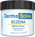 Dermasolve Full Body Eczema Relief Lotion Cream - 保护、摩尔化和修复皮肤儿童、婴儿和成年人的火焰控制治疗包 - 无固醇(4 Fl Oz,1)