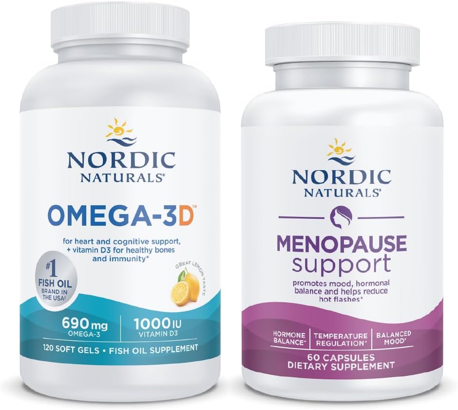 北欧自然启动器包 - 更年期支持和Omega-3D