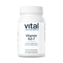 维生素 K2-7 − 促进心血管、心脏、骨骼健康* → 维生素 K2 + MK7 → Vegan Vitamin K 补编 → Gluten,乳品,Soy Free → → Non-GMO → 60 Capsules