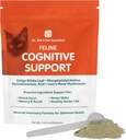 Bill博士的Feline认知支持 QQ 猫的记忆支持 QQ 宠物补充 包含Gingko Biloba,L-Carnosine,维生素B-12,L-Glutamine,L-Tyrosine和DHA