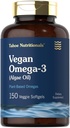Carlyle Vegan Omega 3 Supplement 150 Softgels 来自藻类石油公司,