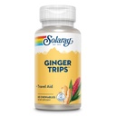 SOLARAY Ginger Trips 旅行援助 · 根提取 · 健康消化支持 w/Honey, Stevia & Molases · · 60 Chewables