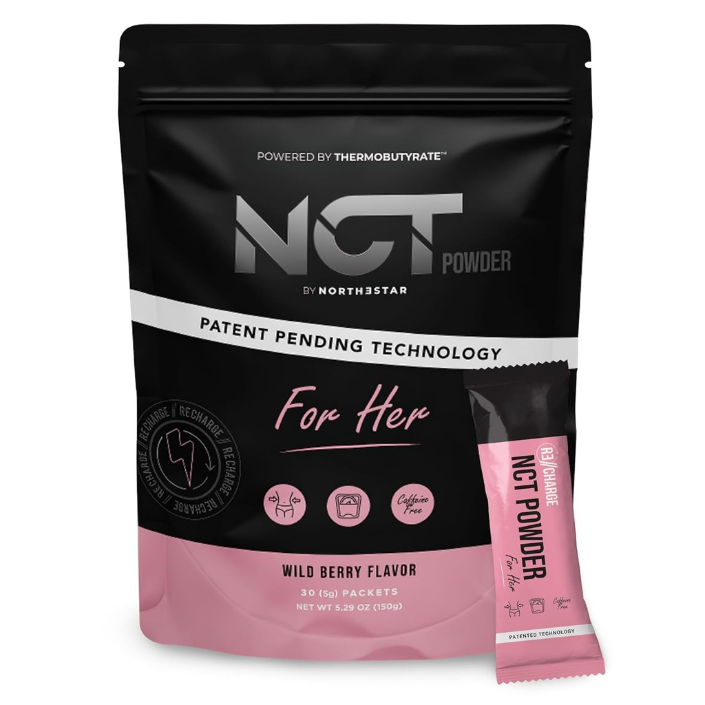 NCT Power by Northestar - for her, Wild Berry Flavor (30 packets) 北斯特的NCT粉剂 - 为她准备的野生莓粉(30包)