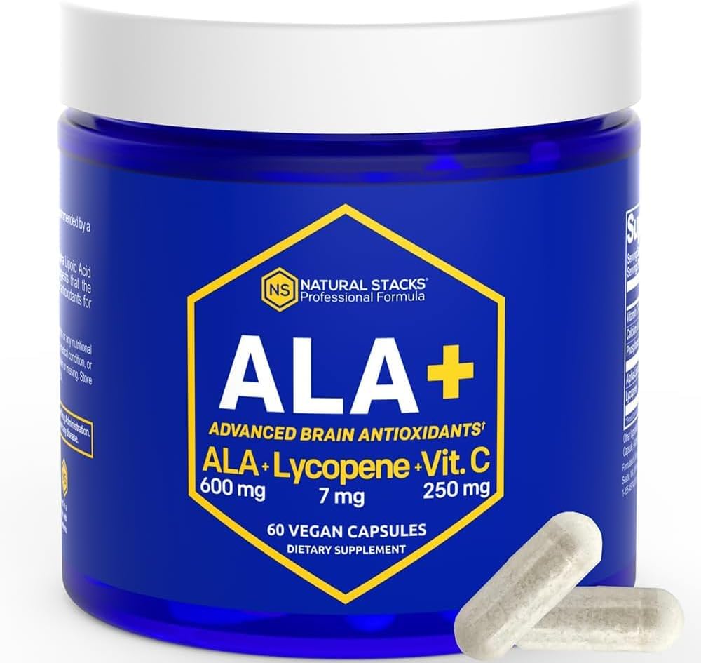天然石膏 Alpha Lipoic Acid 600mg w/Lycopene和维生素C -- -- 豁免和细胞功能补编 -- -- 脑健康补编