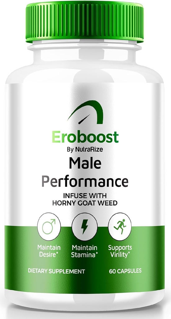 《Eroboost男子补充》,《Eroboost男子补充》,《支持峰值表现和总体健康的日常营养》,官方《Eroboost公式评论》(60 Capsules)
