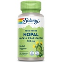 SOLARAY Nopal Prickly Pear Cactus 500 mg,配有天然饮食纤维、抗氧化剂、卡罗特诺素和其他营养剂、Vegan、60天钱退保、100名服务员、100名蔬菜卡普