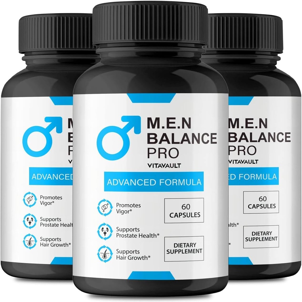 M.E.N 平衡 Pro Capsules - 官方男性平衡 Pro Pills 支持前列腺健康,能源水平和总体健康的所有自然公式,Premium M.E.N 平衡 Pro审查(3包)