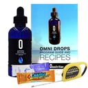 Omni Drop 程序, 认证 Omnitrition - Basic Bundle 包括 *** 4 oz 瓶 Omni Drops 配有维生素 B12 程序指南, 样本和 Snapgate 10 Ft 武警磁带测量