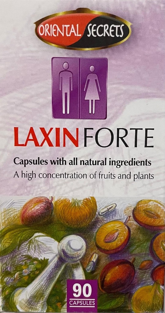 Laxin Forte 常规弓形运动 90 Capsules Kosher