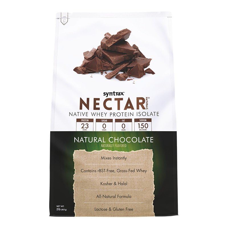 丝氨酸(Syntrax Nectar Naturals),全天然Whey蛋白单质,平滑和凝胶,天然巧克力,2磅.