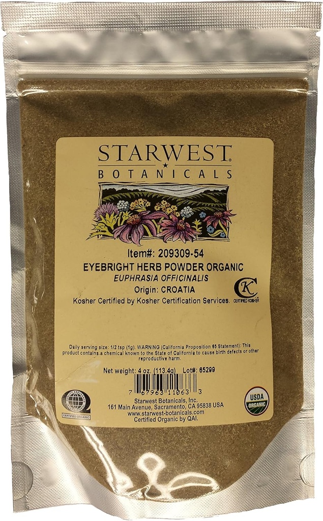 眼红草粉 Og - 4 Oz,(西星植物学)