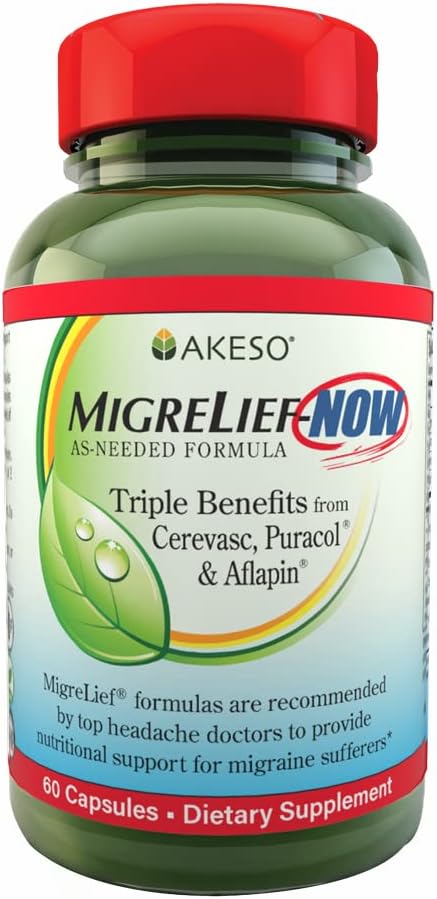 MigreLief-Now-快动作公式,米格雷因和头痛患者的营养支持-60种蔬菜