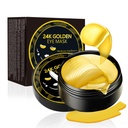 眼罩下,24K金眼罩,60PCS 眼罩下,Collagen Gel Pades 补丁治疗 轻皱纹 羽毛眼暗圆 抗衰老 眼袋女