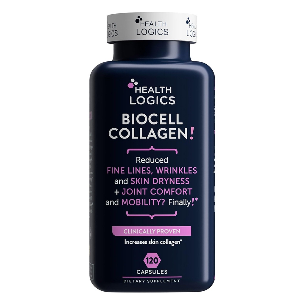 健康逻辑 BioCell Collagen 联合和皮肤护理 120 Capsules