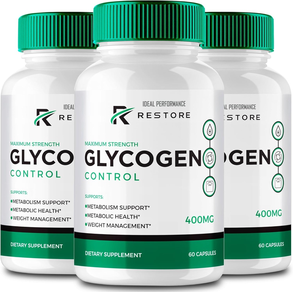 恢复Glycogen Control Capsules, 恢复Glycogen 所有天然配方药丸, 恢复Glycogen Caprol药丸 - 最大强度, 恢复Glycogen Capsoles 官方配方审查( 3 Pack)