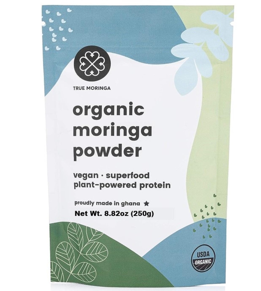 有机莫林加粉末 100%再生有机原生莫林加粉末,认证为USDA. Non-GMO (250g)