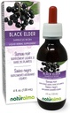 Naturmala Black Elder (Sambucus nigra) 花卉(Elderflower)和水果(Elderberry) 无酒精丁香 - 4 fl oz 滴水液提取 - 草药补充 - Vegan