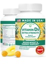 Lunakai USA 制造维生素D3 Gummys 2000 IU - 非GMO,女性和男性无葡萄维生素D Gummys - Bone, Immune & Energy Support, 60ct
