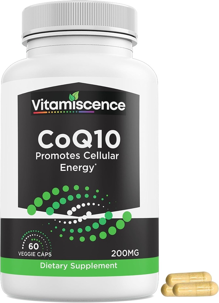 CoQ10, One Pack, 200mg, 60 Capsules Count. 推广手机能源,抗氧化剂,Coq10 补充剂,供男女使用.