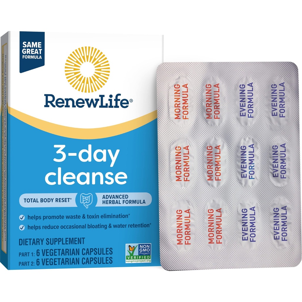 Yhn 总身体 重置成人 3天清洁补品, 1 12 Counter of vegetarian Capsules of Reference 3-Day cleanse 总身体,12 计数