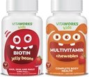 儿童 Biotin 5000mg Jelly Beans + 多维他命 Chewables 包