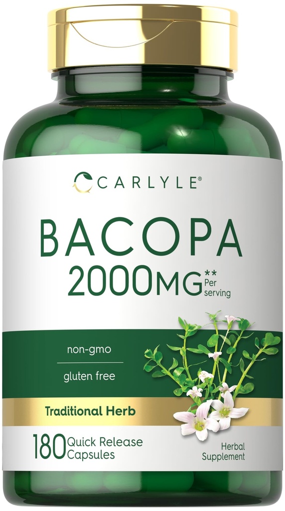 Carlyle Bacopa Monnieri Capsules 180 Capsules 格卢滕免费补编