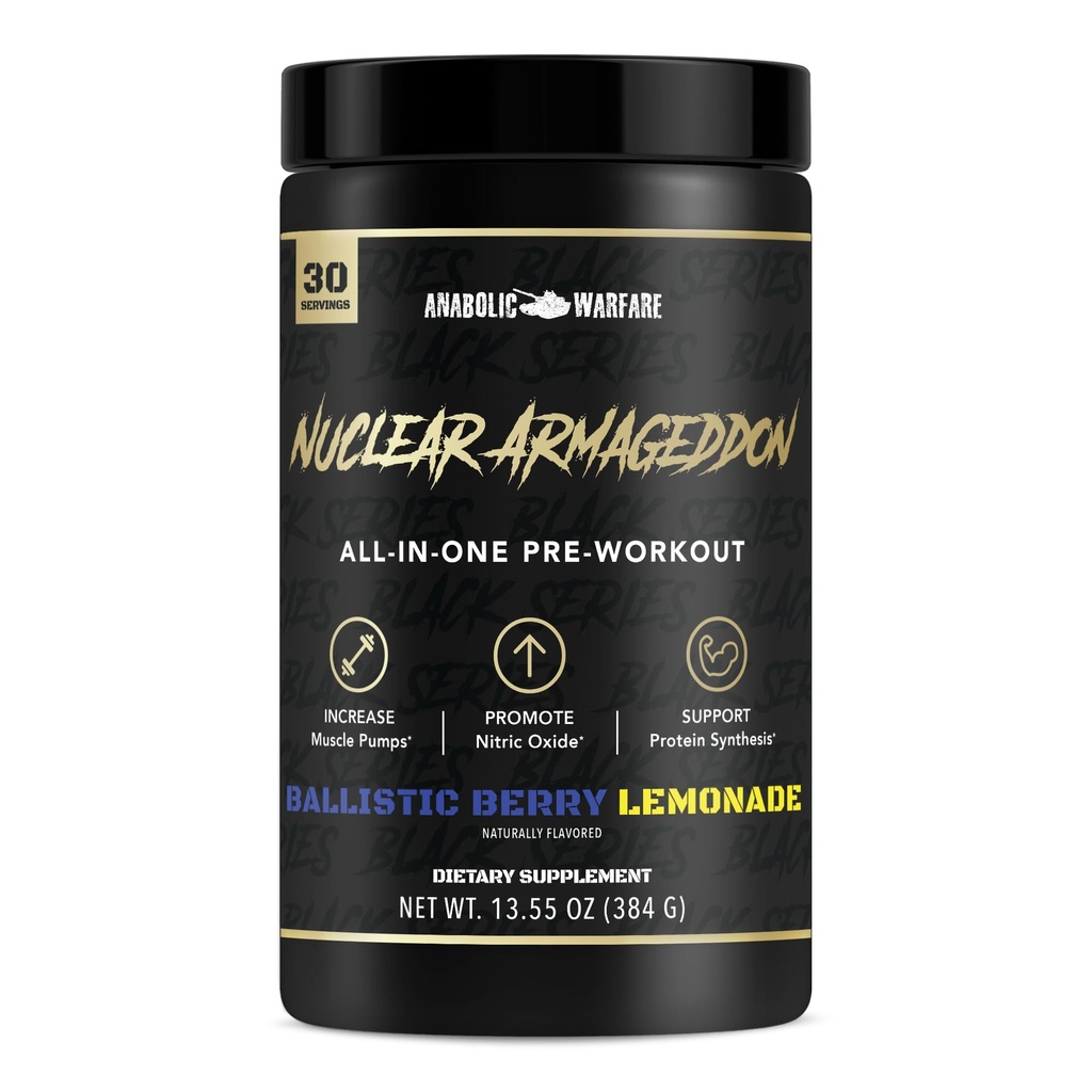 使用L-Citrulline、Beta Alanine Powder和Cafeine(Brystal Berry Lemonade - 30名服务人员)的男女工作前工作