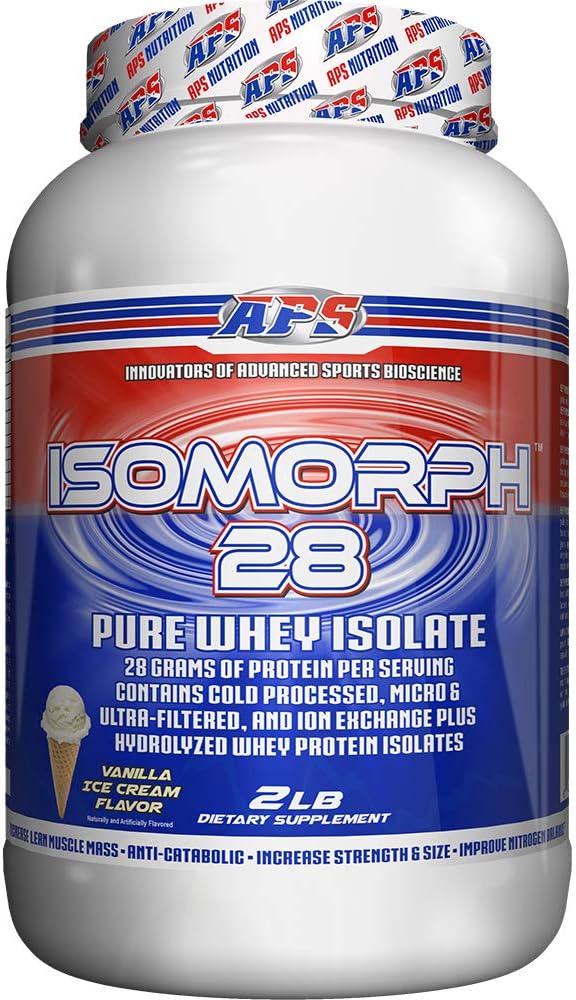 APS 营养 Isomorph 蛋白质粉补充剂 | Whey 蛋白质 sol 超滤 | 28g 蛋白质 | Vanilla Ice Cream, 2 磅(包1)