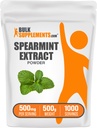 BulkSupplements.com Spearmint Extract Powder - Food-Grade Spearmint Powder, Herbal Supplement - Vegan & Gluten Free, 500mg per Serving, 500g (1.1 lbs) (Pack of 1)