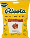 Ricola 原草咳嗽滴液,45个计数,咳嗽镇静剂和喉咙镇静剂 自然源头的Menthol,为咳嗽和喉咙刺激症状缓解药草味