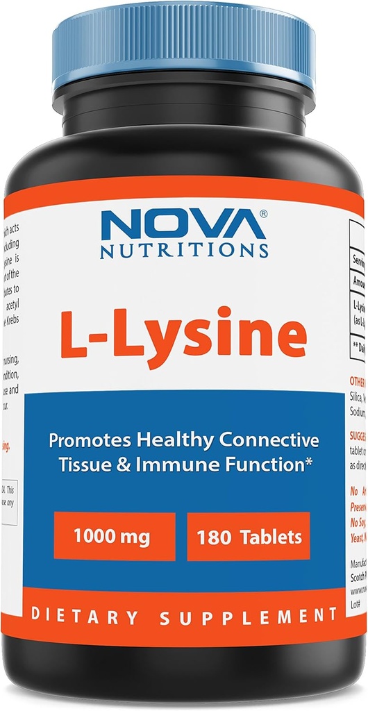 L-Lysine 1000毫克 - 180毫克