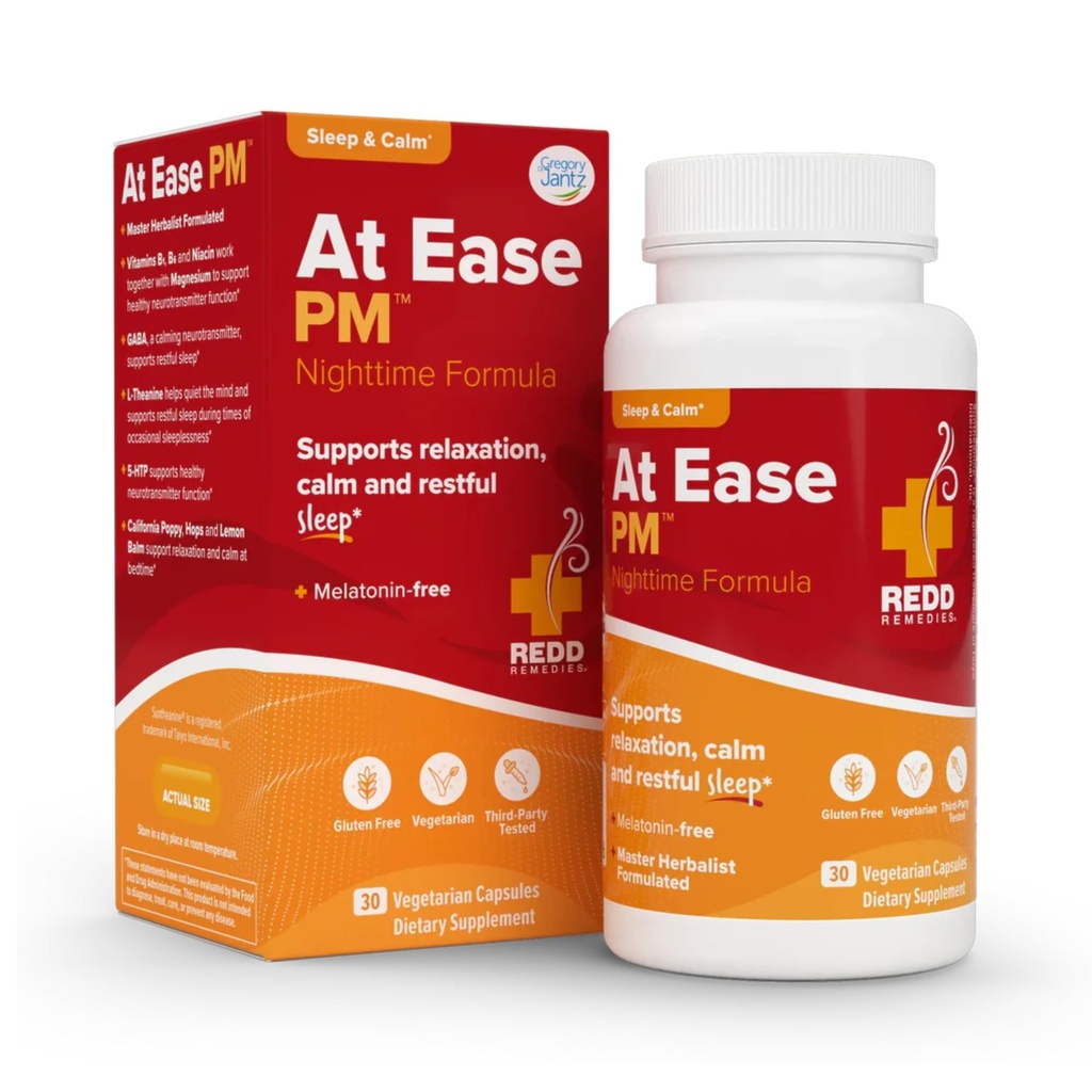 补救,在Ease PM, 自然睡眠援助, 支持放松, 30个蔬菜卡普尔