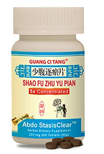 Abdo Stasisclear All Natural Chinese Herbal Guang Ci Tang Supplement Shao Fu Zhu Yu Pian Tablet Pill by Guang Ci Tang