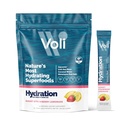 Voli Electrolytes Powder Packets 15国产草莓柠檬汁,无添加糖 电解质 饮料 水分 QQ Keto & Fasting 友好,天然超级食品和矿物 QQ