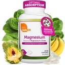 Zahler - 镁补充Capsules 200 mg(60 counter) 经认证的Kosher Bioactive Magnesium Citrate for Max Abception - 天然镁矿产供男女使用 - 最佳镁补充剂