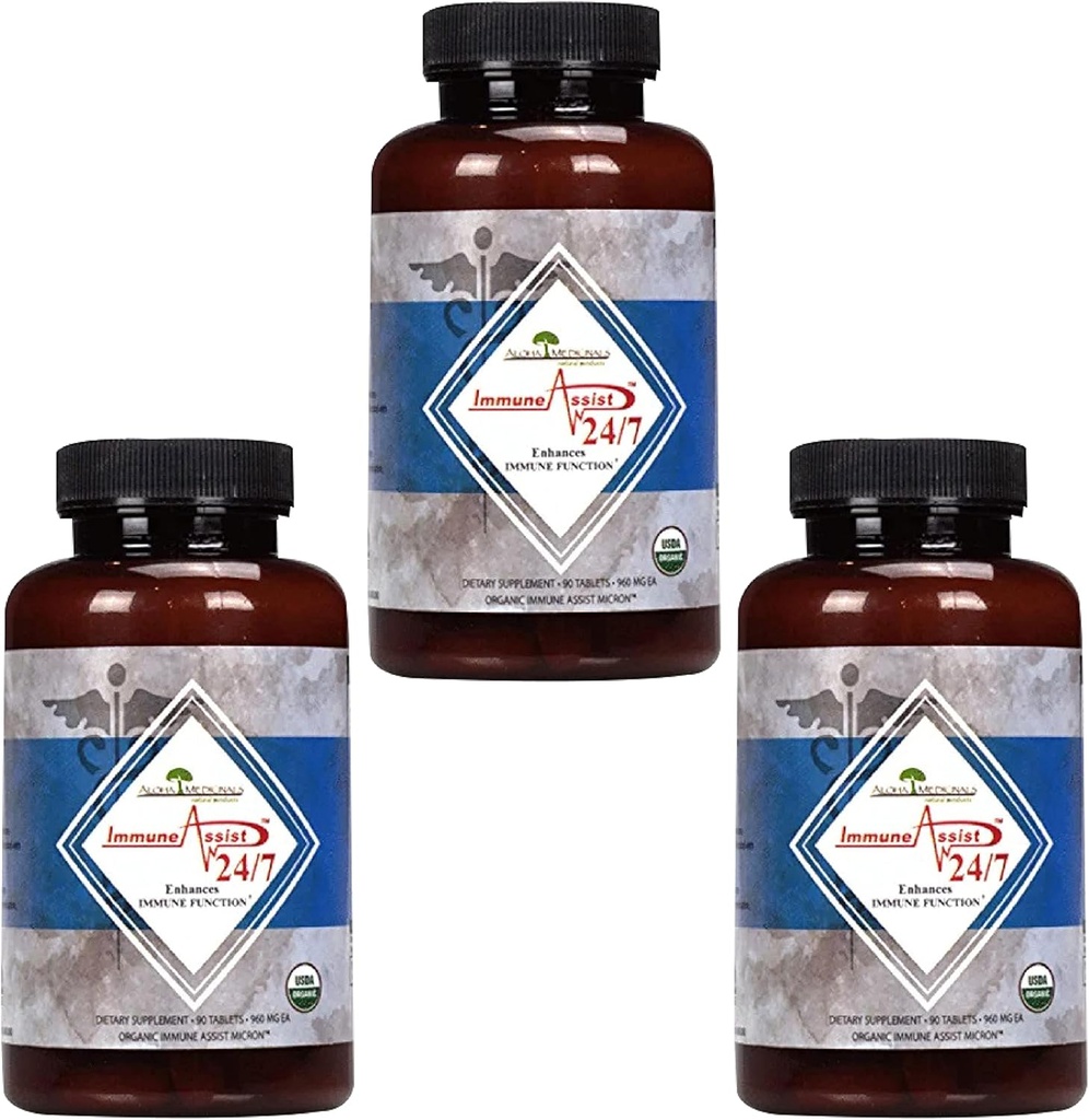 Aloha Medicinals – Imune Assistance 24/7,有机蘑菇补充,Imune支助补充,每块90块,包3