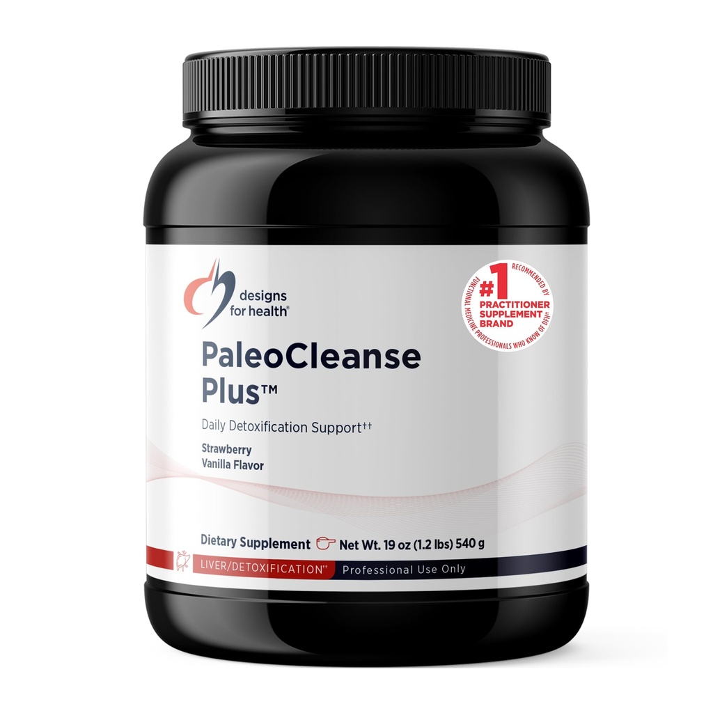 健康PaleoCleanse Plus的设计 - 装有18g Bone Broth蛋白的解毒粉,抗氧化剂草药,维生素+矿物 - 滑动摇摆饮料混合剂,草莓-瓦尼利亚 Flavor(15架/540g)