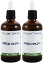 2X DMSO 99.9% 药效配方 低气味 - 二甲基硫氧化物液体 → 2X 3.4 Oz - 2X 100 ml → 高纯度 → 一组2 → 海尔特罗普芬 →