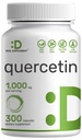 Quercetin 1000 mg per service, 300 Capsules – 健康免疫辅助剂, 高生物可用氟化物, 天然抗氧化剂 – 非GMO, Soy Free, No Gluten