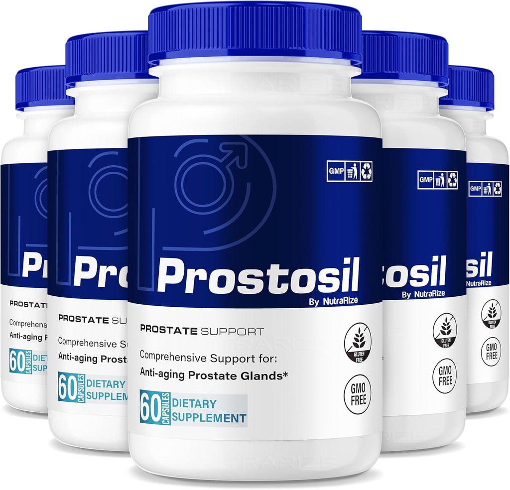 (5 Pack) Prostosil Capsules,前列腺健康支持的所有自然公式,控制与总体健康的最大强度草药补充,Prostosil Vitamin Pills 官方审查(300 Capsules)