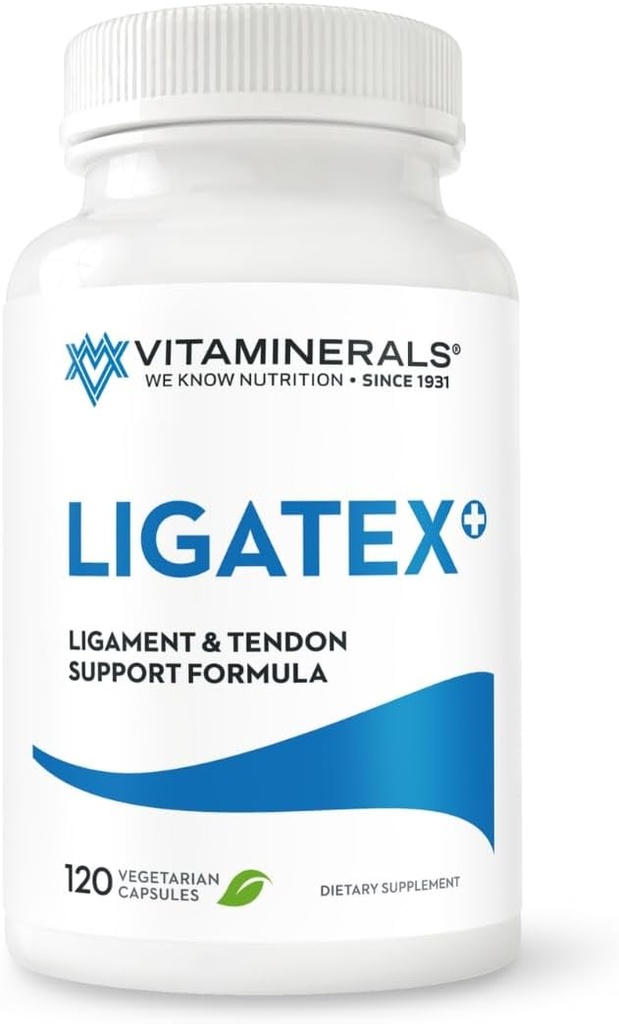 Vitaminerals + 18 Ligatex Plus + + 韧带和Tendon 支持 * → Collagen I (Halal) → Turmeric → Manganese → 120 Veggie Caps