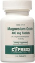 Cypress Magnesium Oxide 400 Mg 平板电脑 120 平板电脑,包装 3