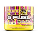 G Fuel Hype Sauce 最高水分、能量和重点电解质粉混合剂、配有基本维生素和矿物的糖和咖啡因免费补充剂、Raspberry Lemonade Flavor,3.3 oz - 30 services