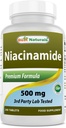 最佳天然物 Niacinamide 500mg 240平板石(蔬菜适配物) - 无挥发形式 Niacin(维生素B3)