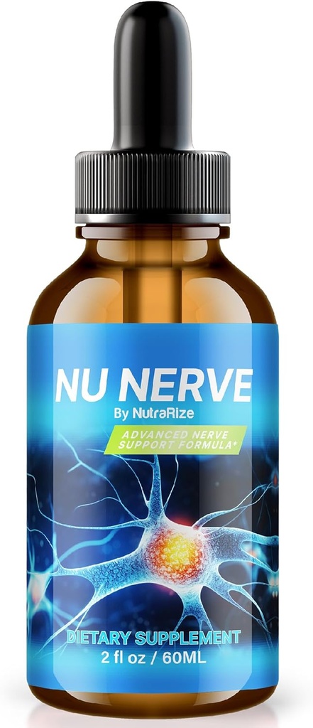 Nutrarize Nu Nerve Drops, Nerve 健康支助,所有自然能力补充,健康神经生长营养公式,官方血液滴审查(30次服务)
