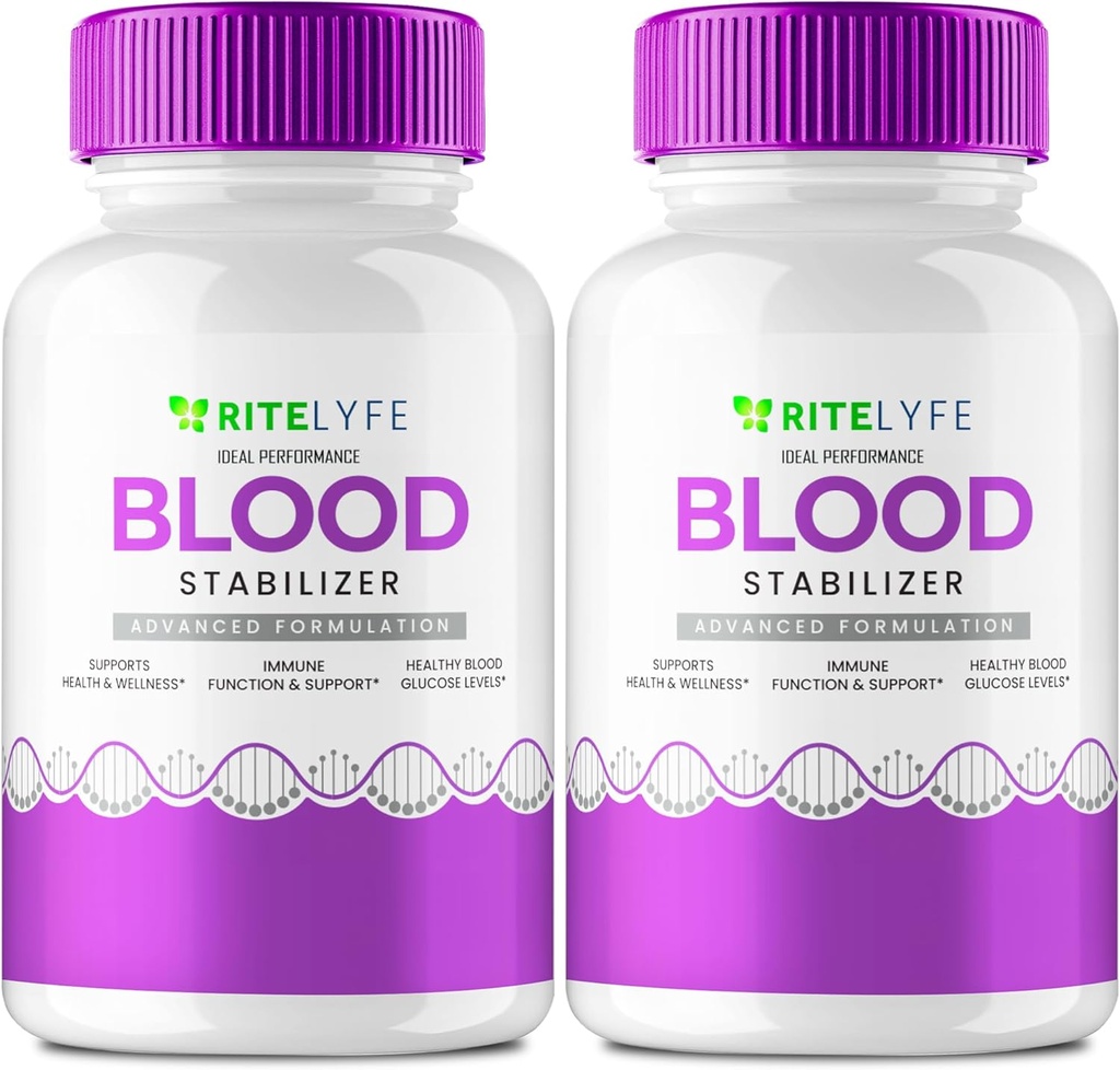 Ritelyfe 血稳定剂 Capsules, Ritelyfe 支持补充药剂 - 最大强度, Ritelyfe Blood Stabilier 健康与健康药剂, Ritelyfe Stabilier 所有天然药剂审查(2包)