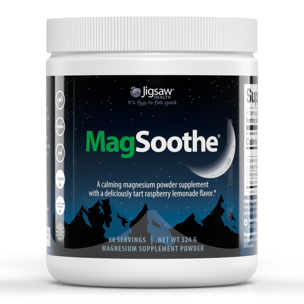 Jigsaw Health MagSoothe QQ快动作, 冷却镁Glycinate Powder 补编 ~ Raspberry Lemonade Flavor ~ 60 services (Jar) 互联网档案馆的存檔,存档日期2013-09-02.