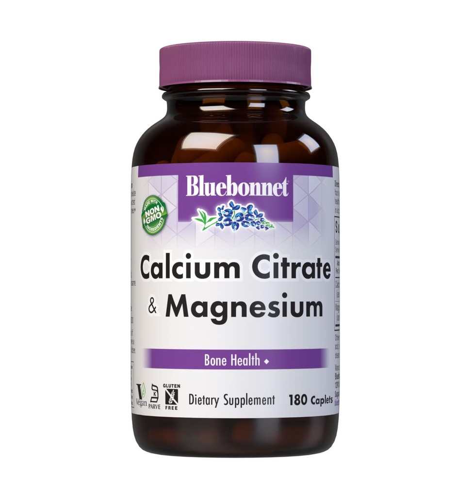 BlueBonnet Calcium + 镁卡片,180个计数器