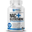 高级复合-NAC补编(N-Acetyl L-Cysteine) 600mg,配有L-Glutathione 500mg和Milk Tetle 提取-活性抗氧化剂-免疫功能支持呼吸保健-促进活性肾解毒
