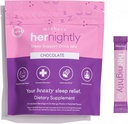 MIXHERS睡眠支持补编 包括Melatonin, Ashwagandha, Chamomile, L-Glycine & L-Theanine 放松饮品混合剂, 休息 QQ 巧克力火焰 15 棒包装